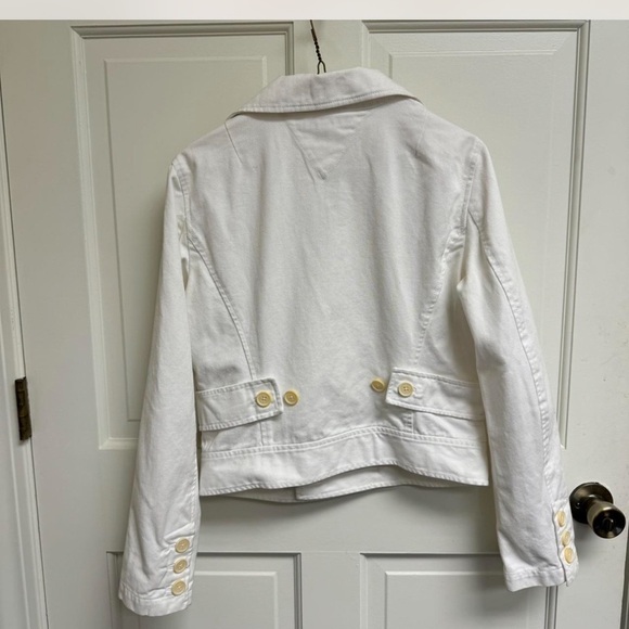 Women's White Denim Jacket - Picture 3 of 3
